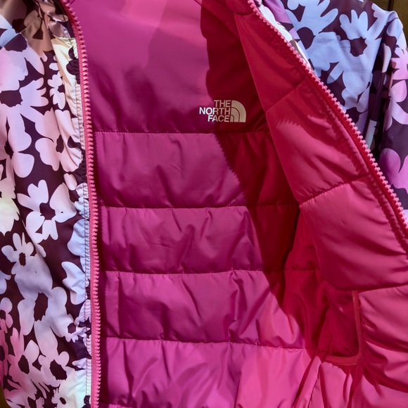 The North Face Pink and Purple Floral Jacket - Picture 3 of 4